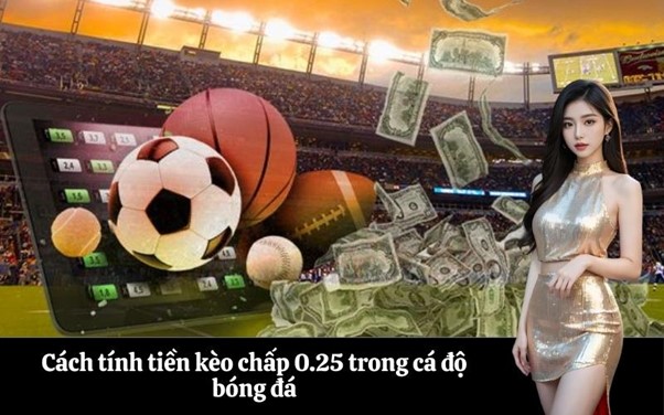 Cách tính tiền kèo chấp 0.25 trong cá độ bóng đá