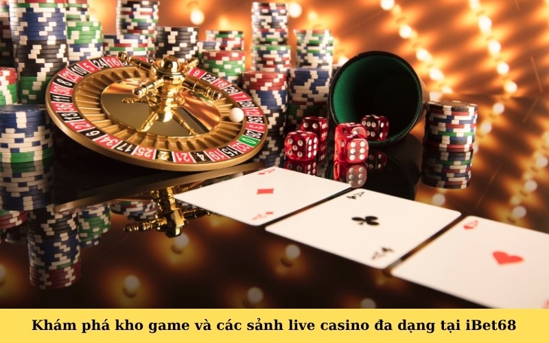 Khám phá kho game và các sảnh live casino đa dạng tại iBet68